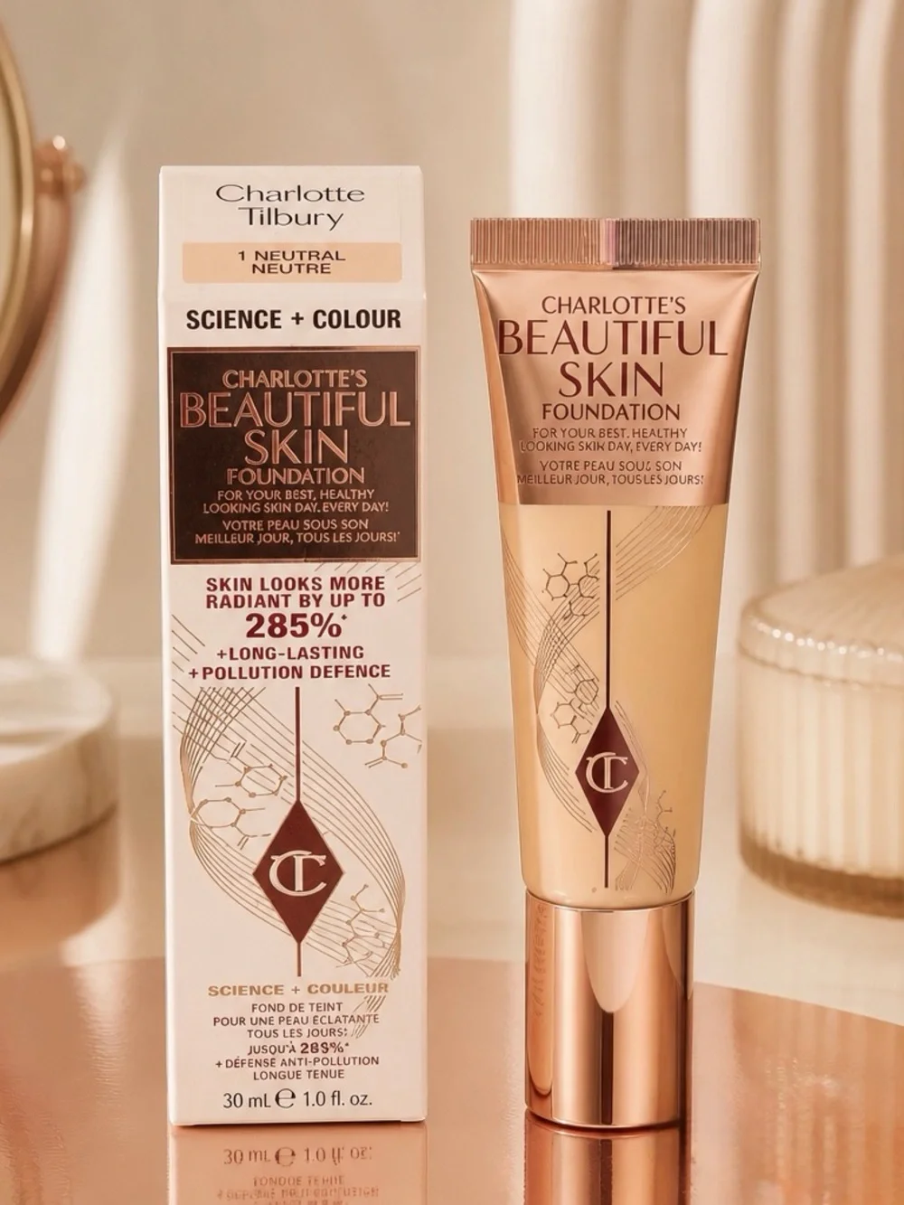 Charlotte Tilbury Beautiful Skin Foundation - Neutral Beige